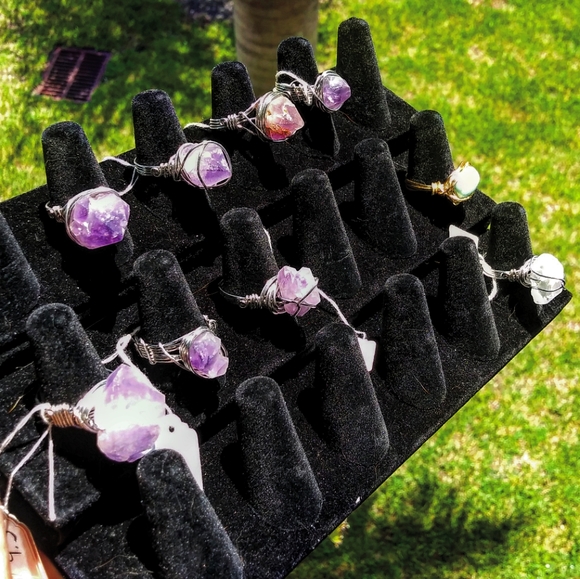 CUSTOM✨ RAW AMETHYST RINGS - Picture 7 of 8
